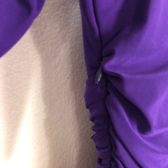 Laura Byrnes Monica purple wiggle pinup midi dress - Picture 7 of 9